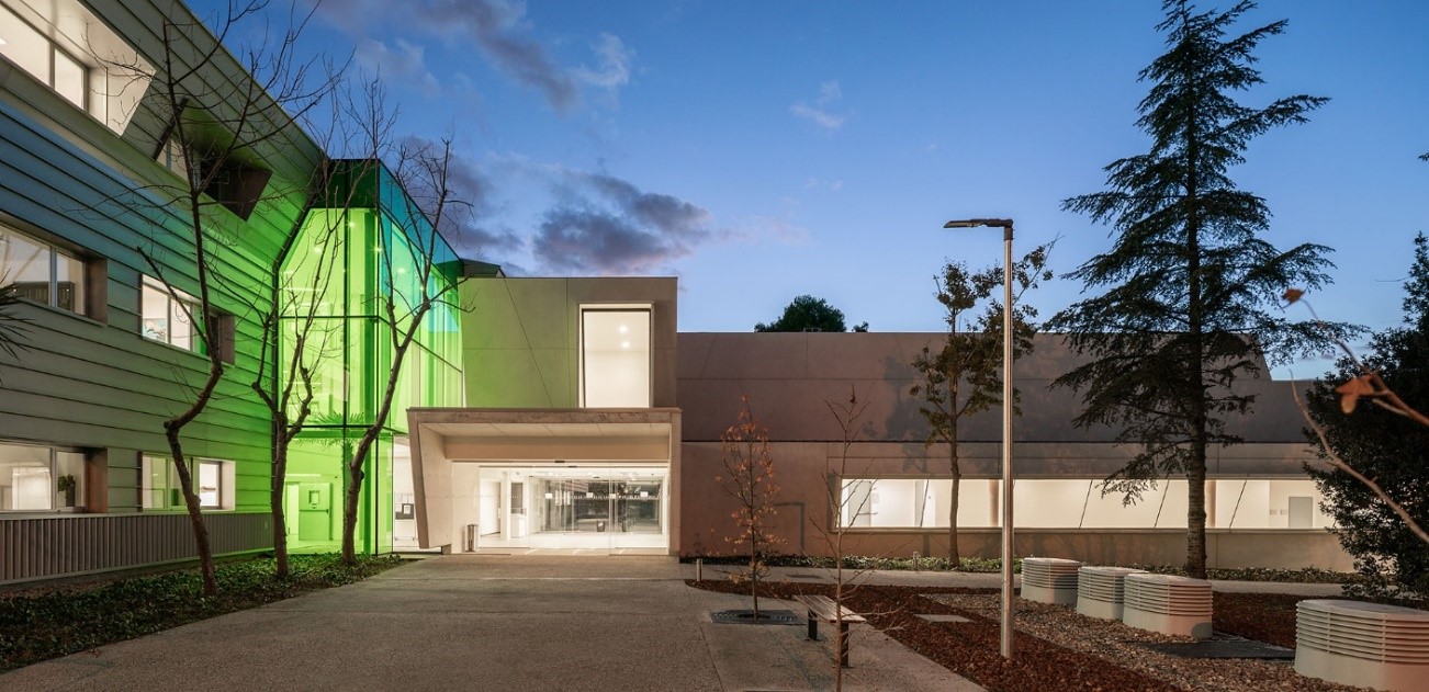 Imagen exterior del Centro Nacional de Microbiología del ISCIII.